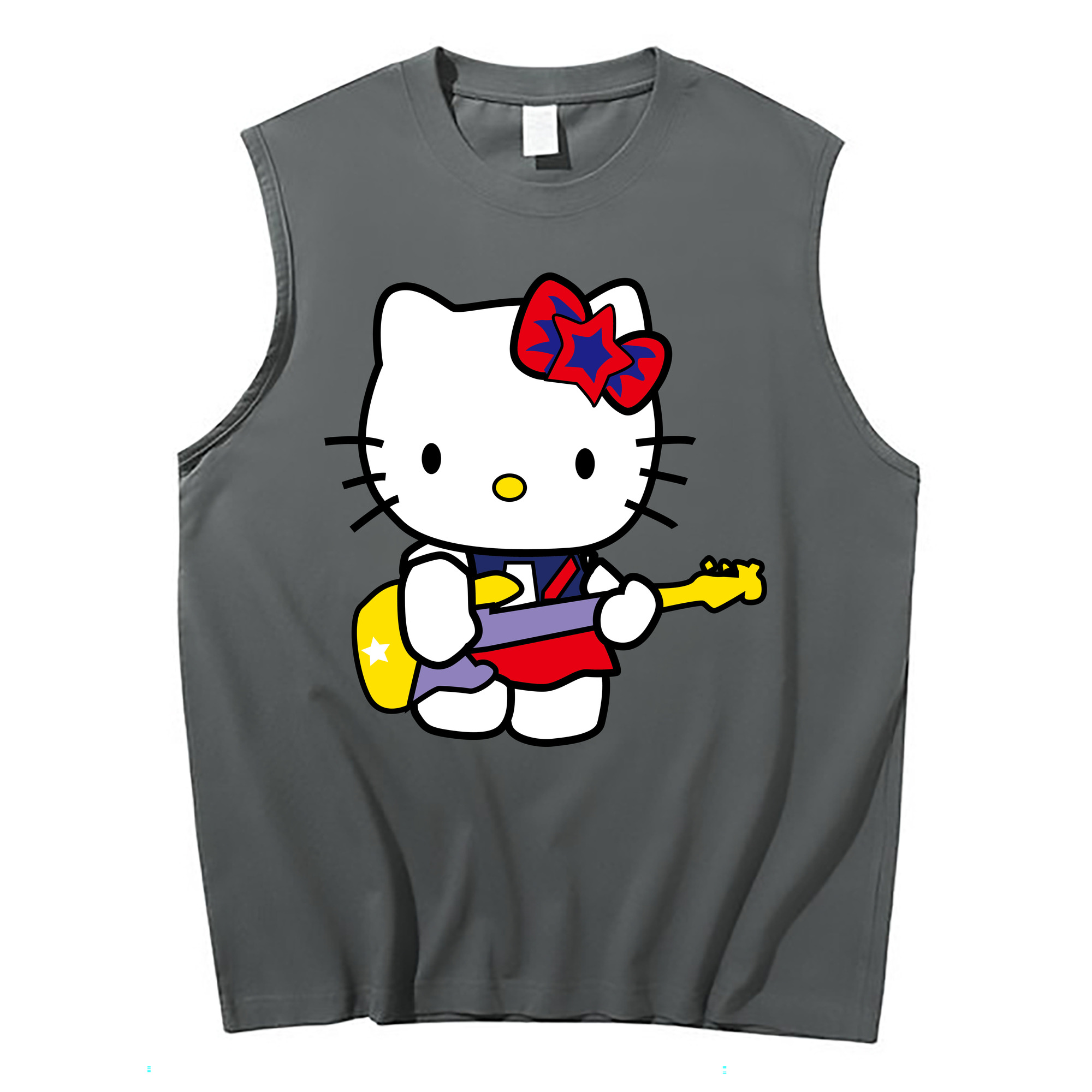 （画像用） Hello Kitty ハローキティ コットン100％タンクトップ（フロントプリント）